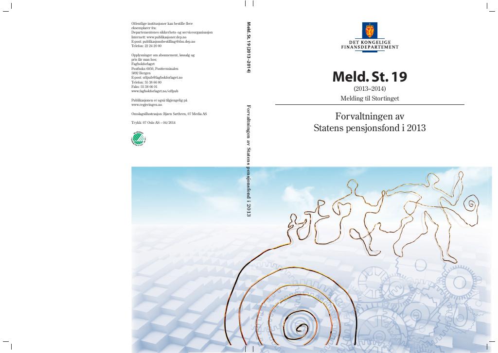 Forsiden av dokumentet Meld. St. 19 (2013–2014)