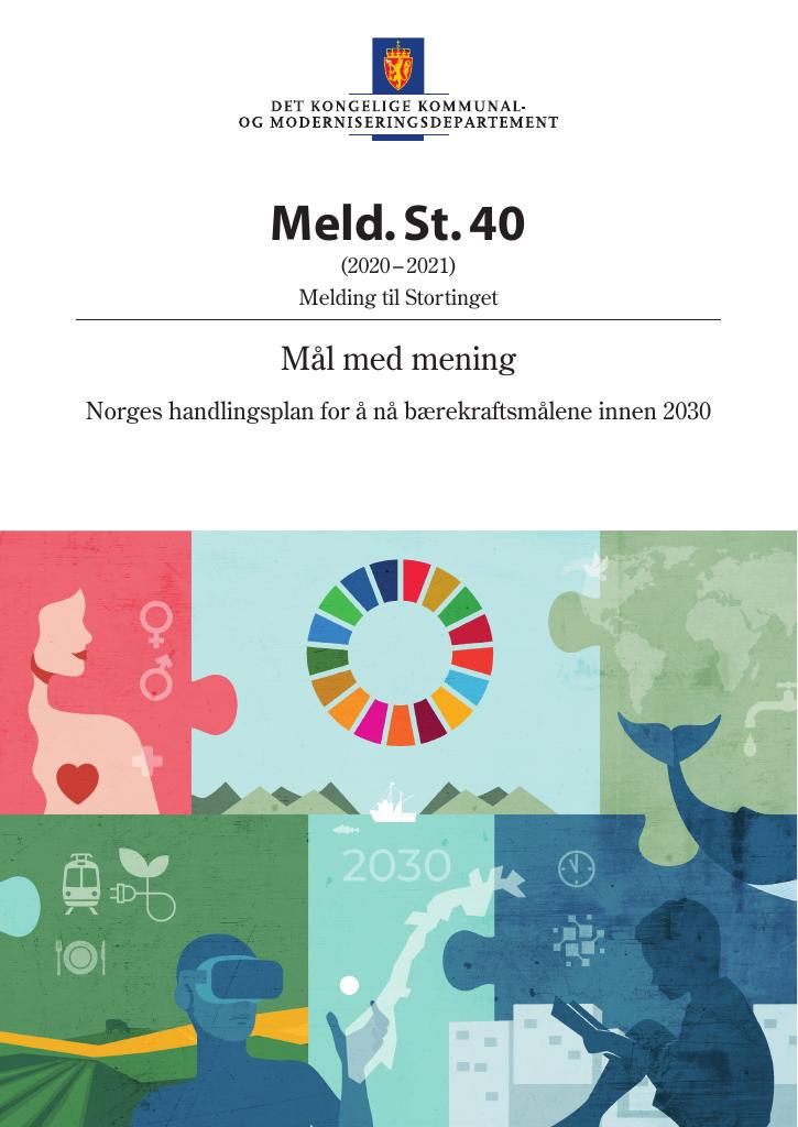 Forsiden av dokumentet Meld. St. 40 (2020–2021)