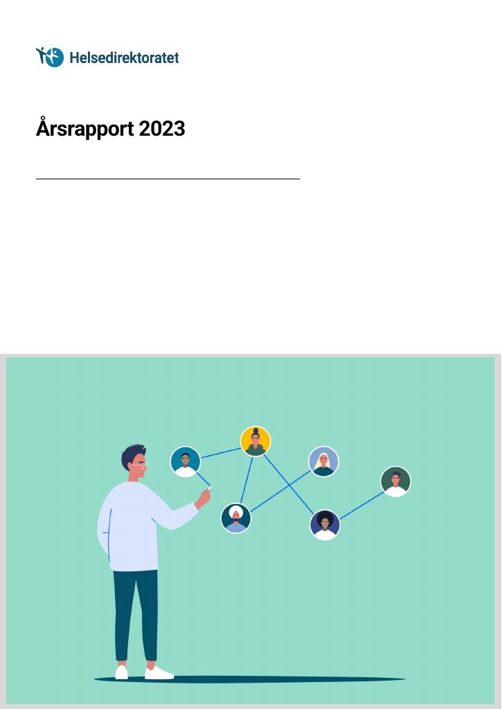 Forsiden av dokumentet Årsrapport Helsedirektoratet 2023