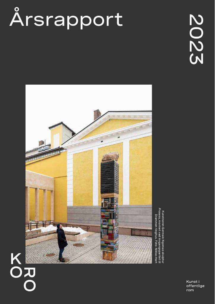 Forsiden av dokumentet Årsrapport Kunst i offentlege rom - KORO 2023