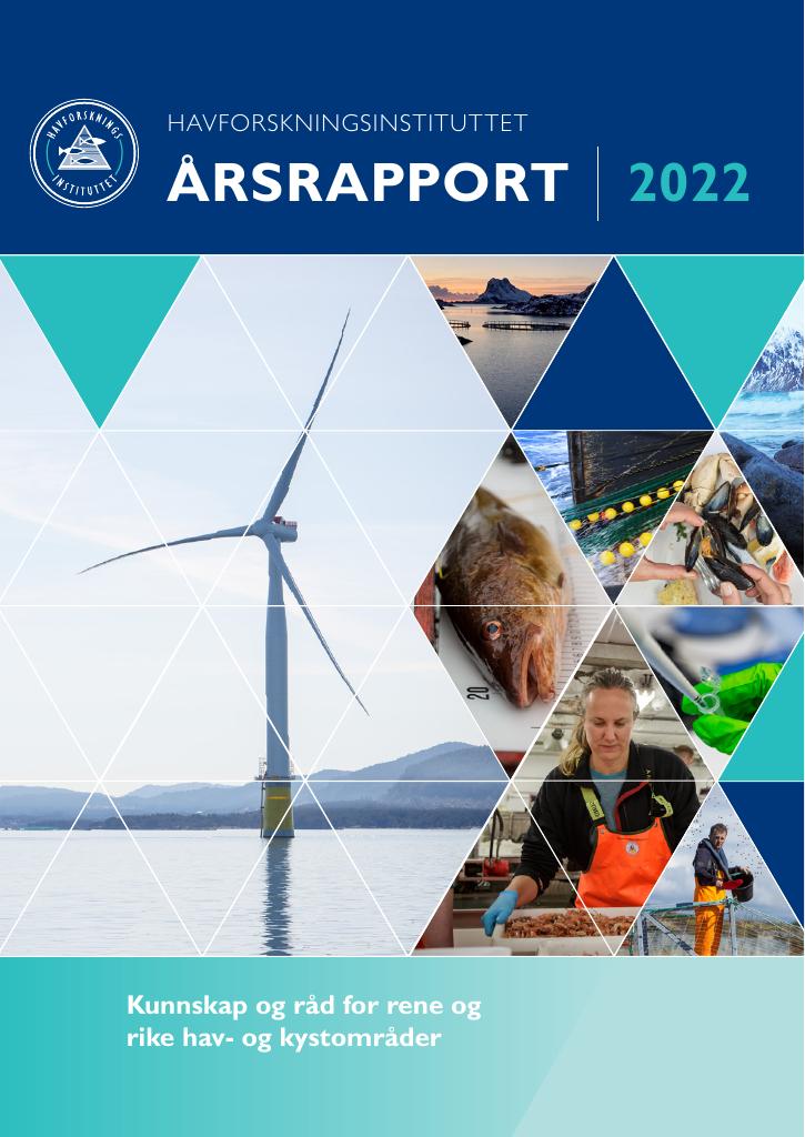 Forsiden av dokumentet Årsrapport Havforskningsinstituttet 2022