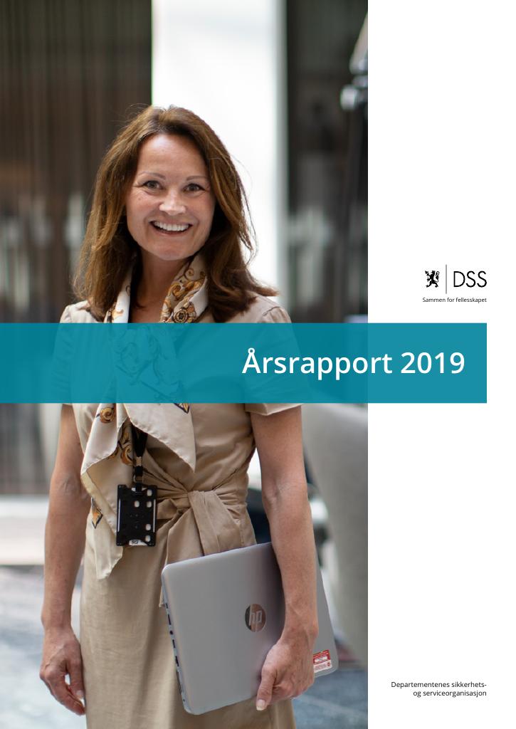 Forsiden av dokumentet Årsrapport DSS 2019