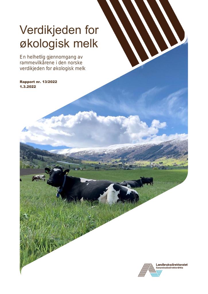 Forsiden av dokumentet Verdikjeden for
økologisk melk