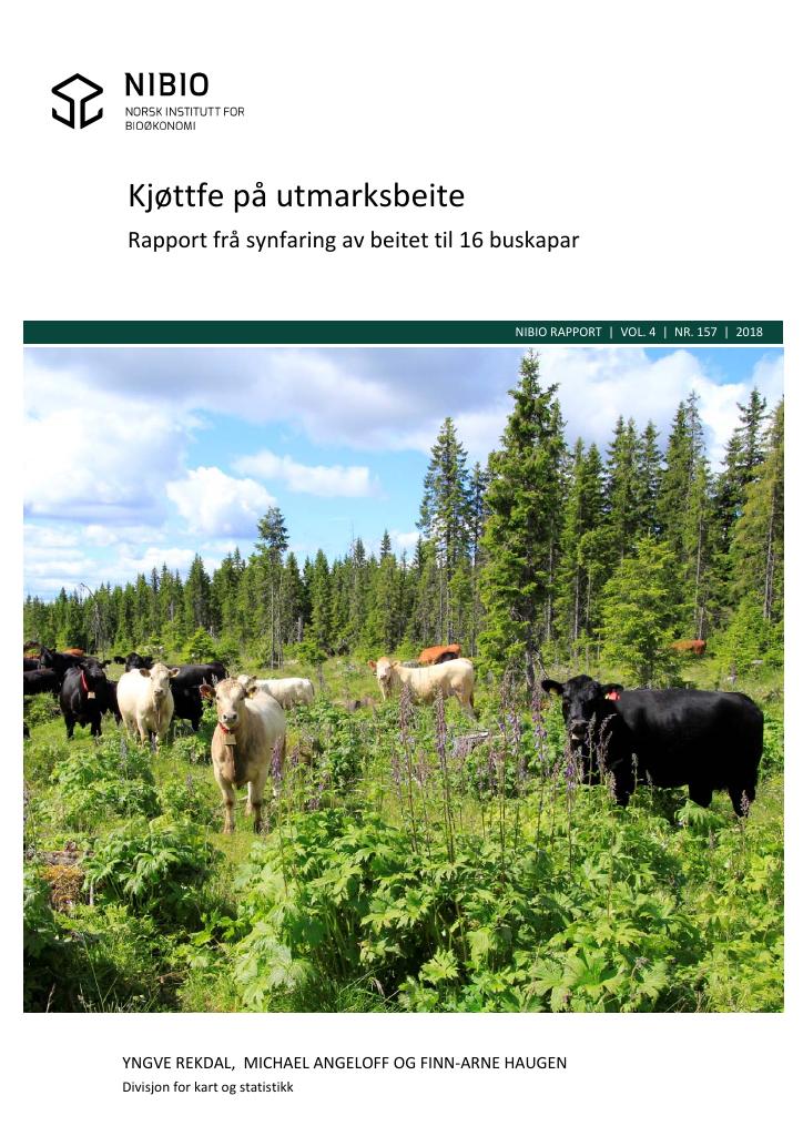 Forsiden av dokumentet Kjøttfe på utmarksbeite