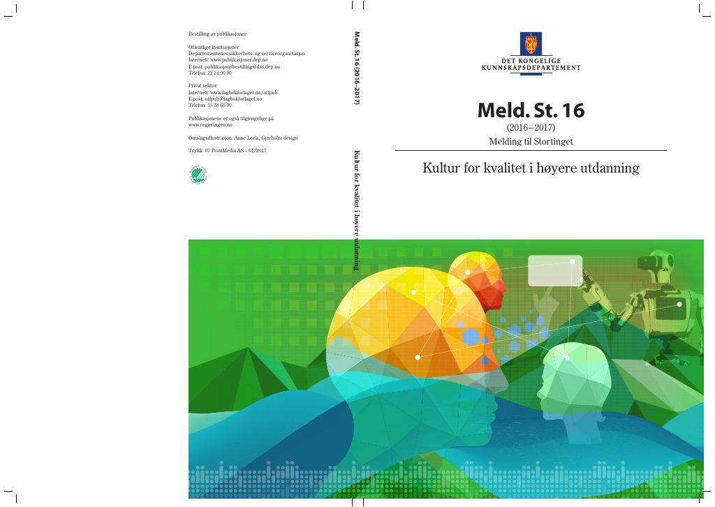 Forsiden av dokumentet Meld. St. 16 (2016–2017)