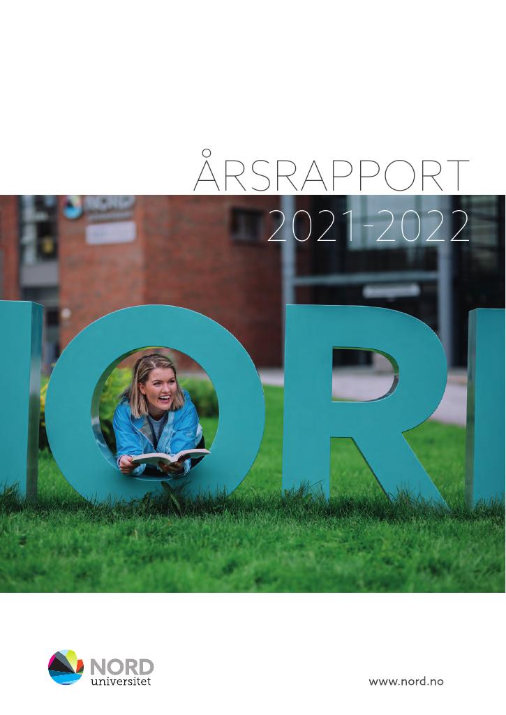 Forsiden av dokumentet Årsrapport Nord universitet 2021