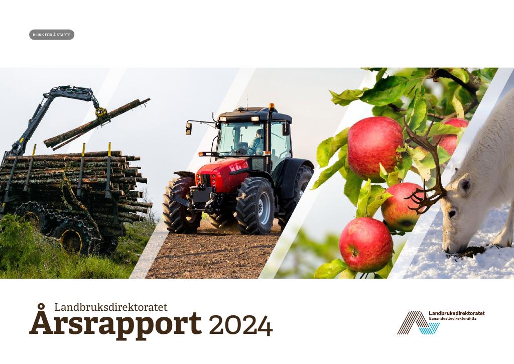 Forsiden av dokumentet Årsrapport Landbruksdirektoratet 2024