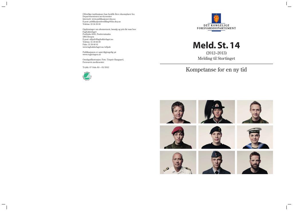 Forsiden av dokumentet Meld. St. 14 (2012–2013)