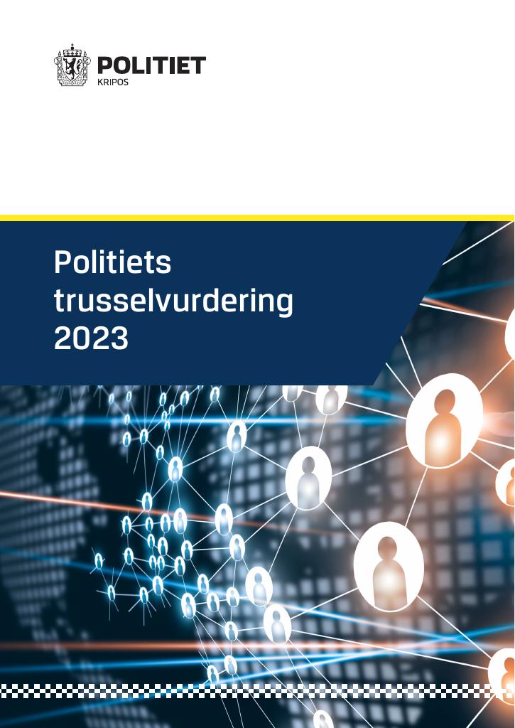 Forsiden av dokumentet Politiets trusselvurdering 2023