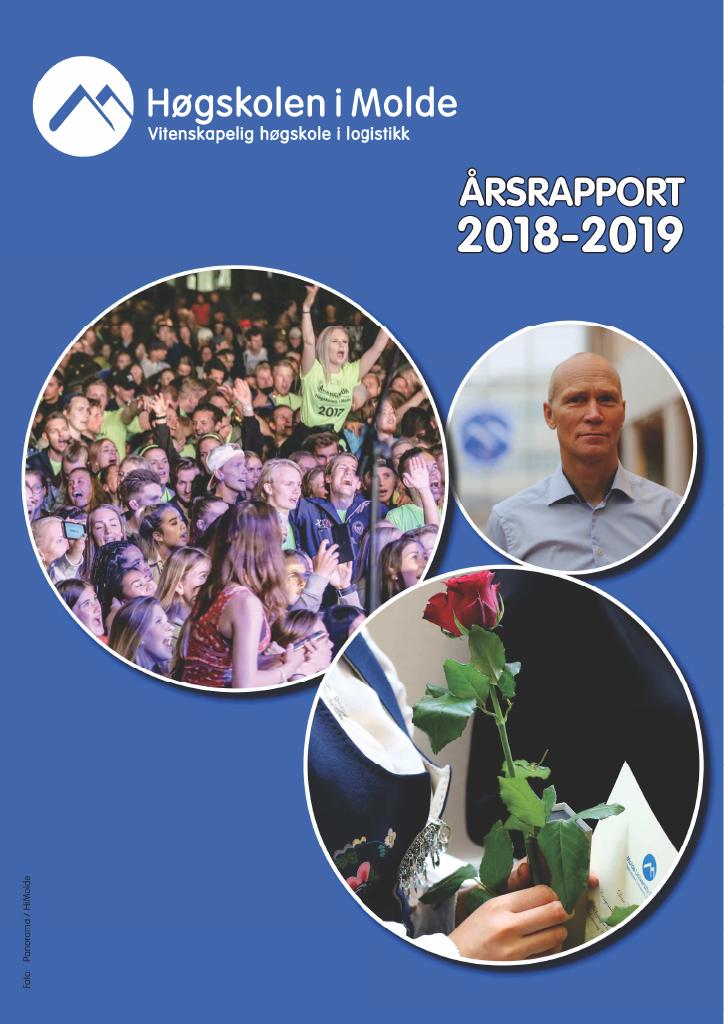 Forsiden av dokumentet Årsrapport Høgskolen i Molde 2018