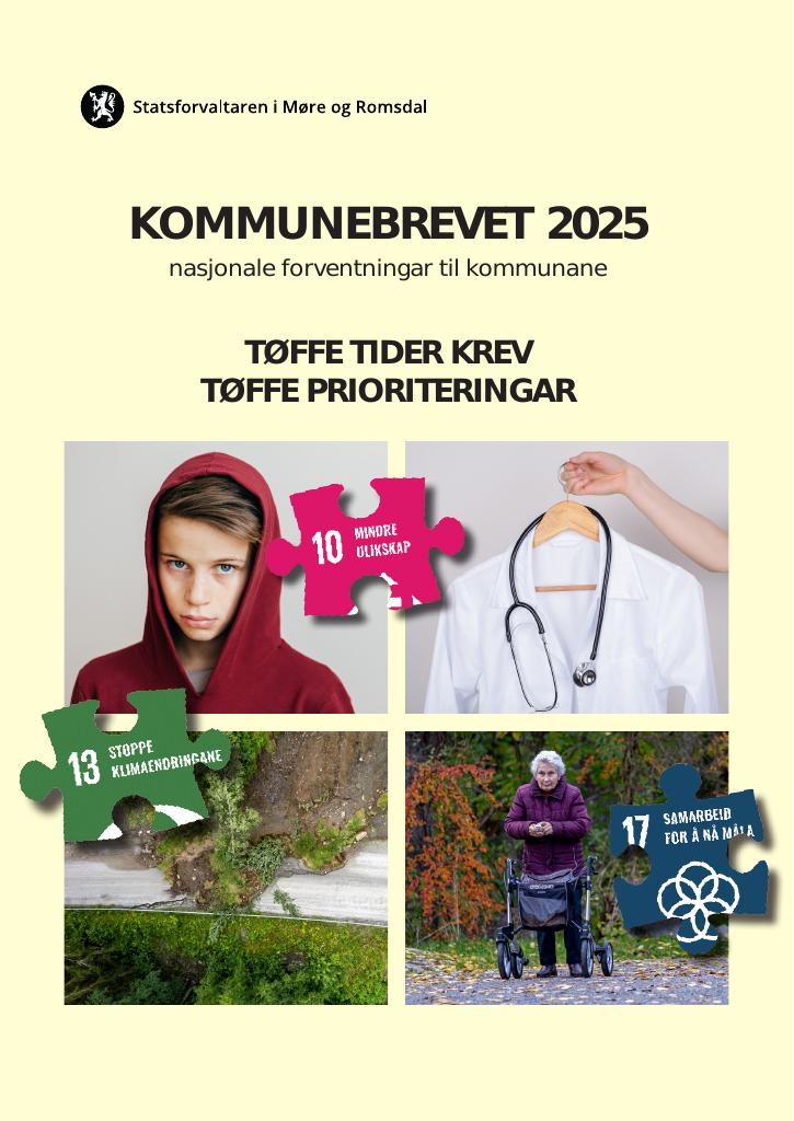 Forsiden av dokumentet Kommunebrevet Møre og Romsdal 2025