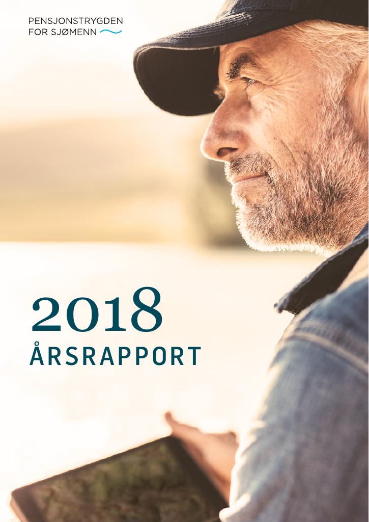 Forsiden av dokumentet Årsrapport Pensjonstrygden for sjømenn 2018