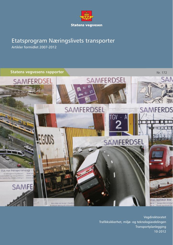 Forsiden av dokumentet Etatsprogram Næringslivets transporter