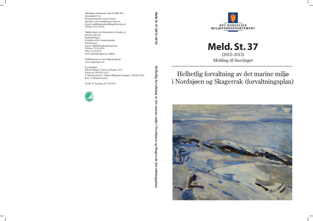 Forsiden av dokumentet Meld. St. 37 (2012–2013)