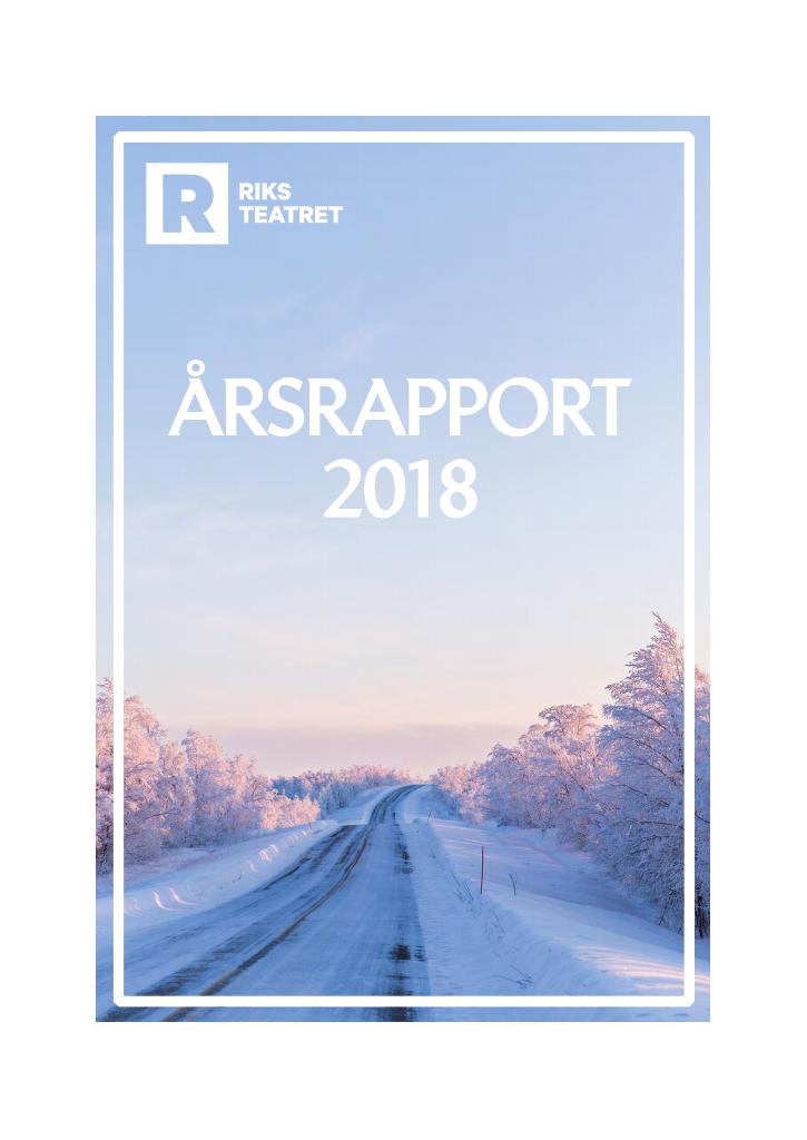 Forsiden av dokumentet Årsrapport Riksteatret 2018