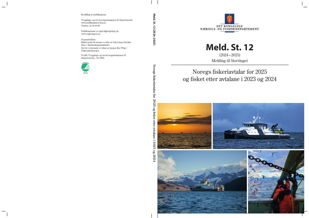 Forsiden av dokumentet Meld. St. 12 (2024–2025)