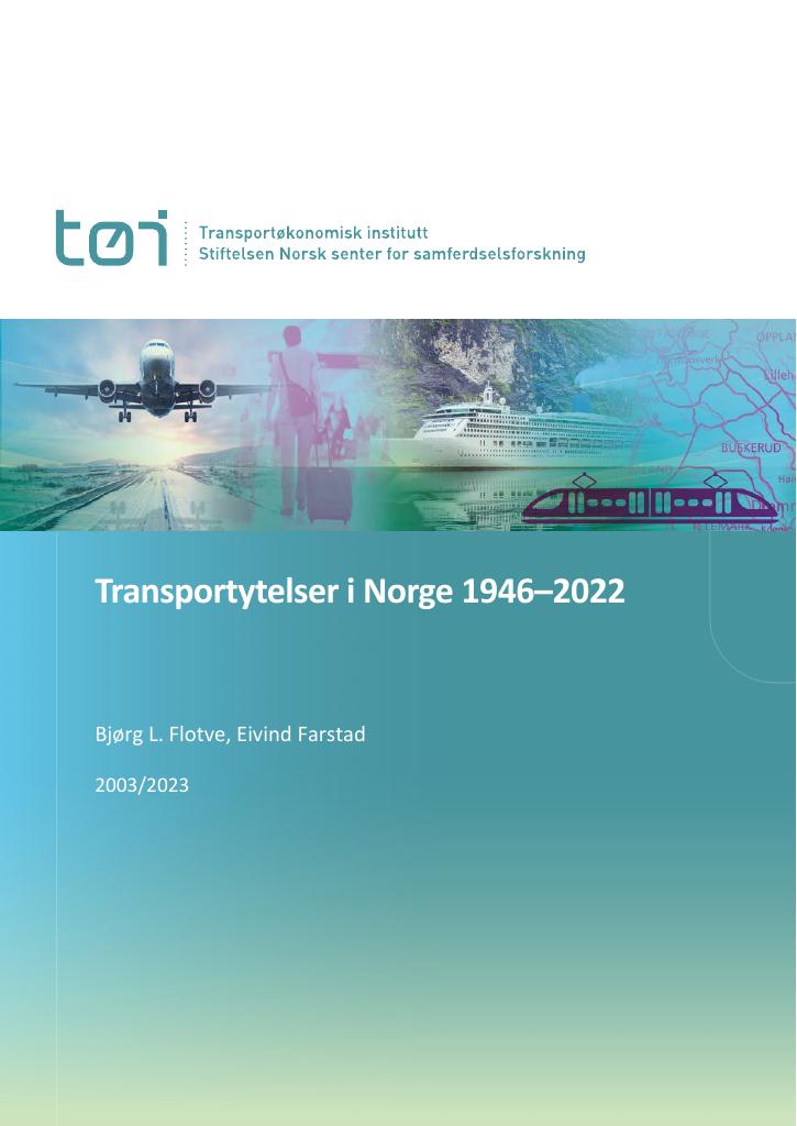 Forsiden av dokumentet Transportytelser i Norge 1946–2022
