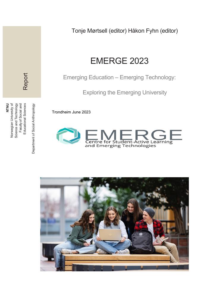 Forsiden av dokumentet EMERGE 2023 : Emerging Education - Emerging Technology: Exploring the Emerging University