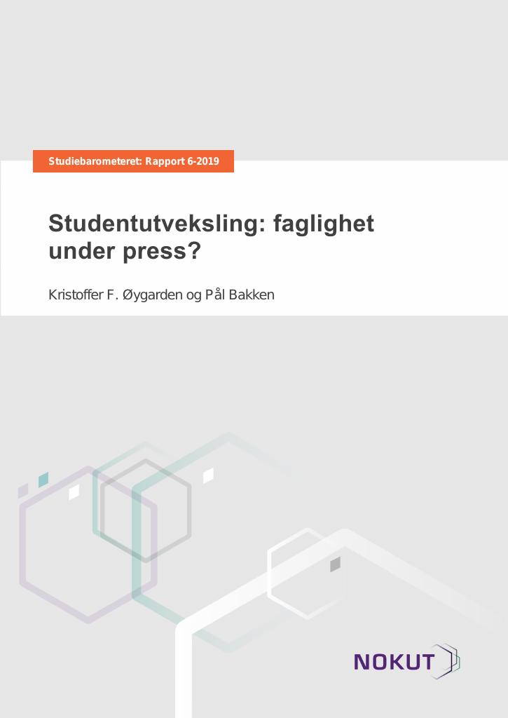 Forsiden av dokumentet Studentutveksling: faglighet under press?