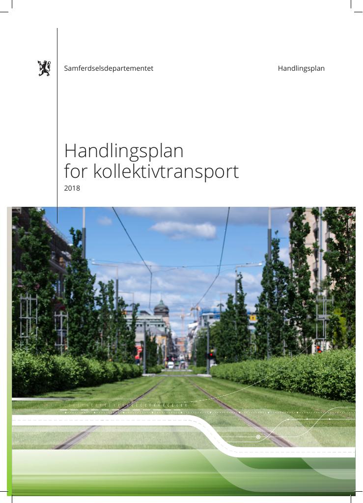 Forsiden av dokumentet Handlingsplan for kollektivtransport