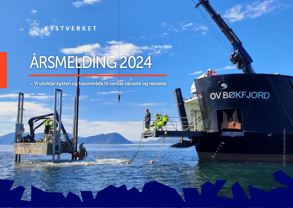Forsiden av dokumentet Årsrapport Kystverket 2024