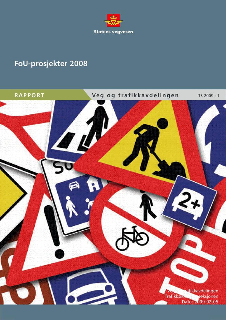Forsiden av dokumentet FoU-prosjekter 2008