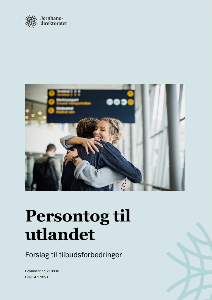 Forsiden av dokumentet Persontog til utlandet