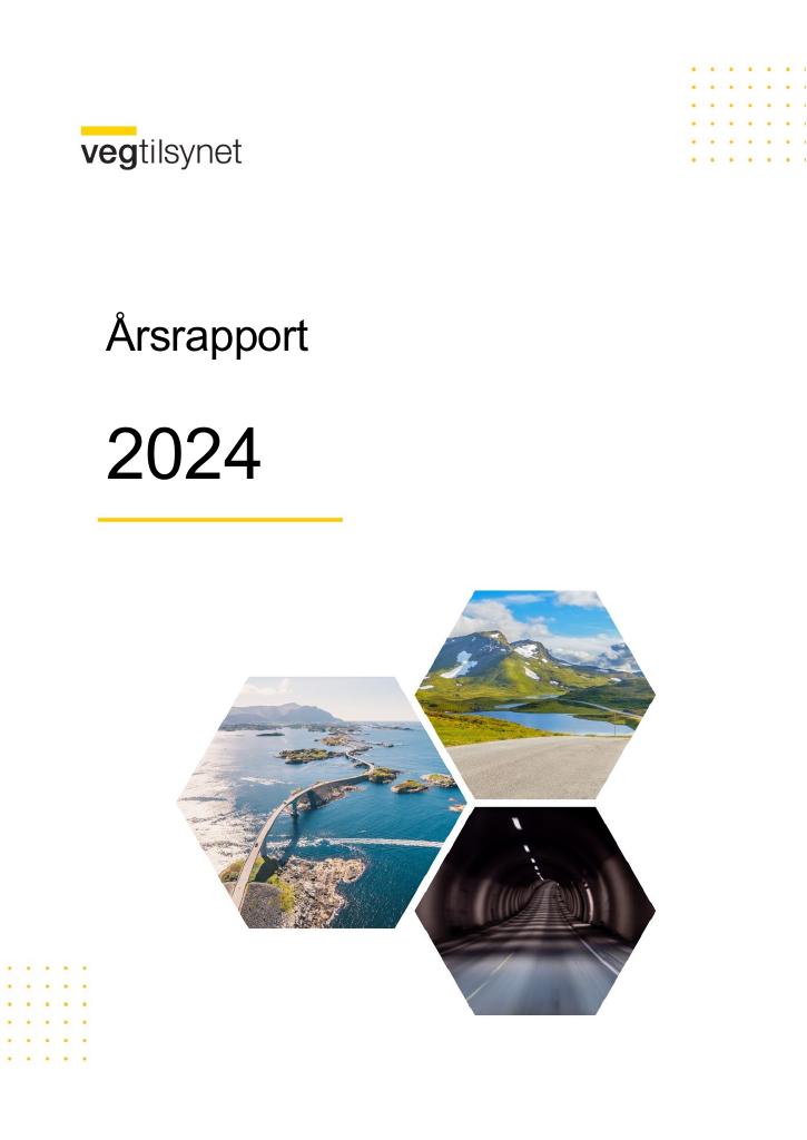 Forsiden av dokumentet Årsrapport Vegtilsynet 2024