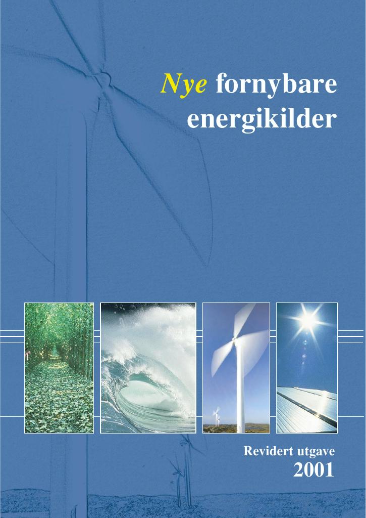 Forsiden av dokumentet Nye fornybare energikilder