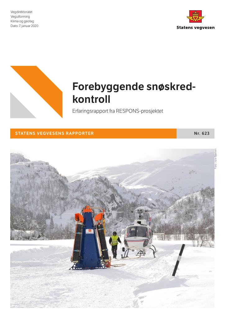 Forsiden av dokumentet Forebyggende snøskredkontroll