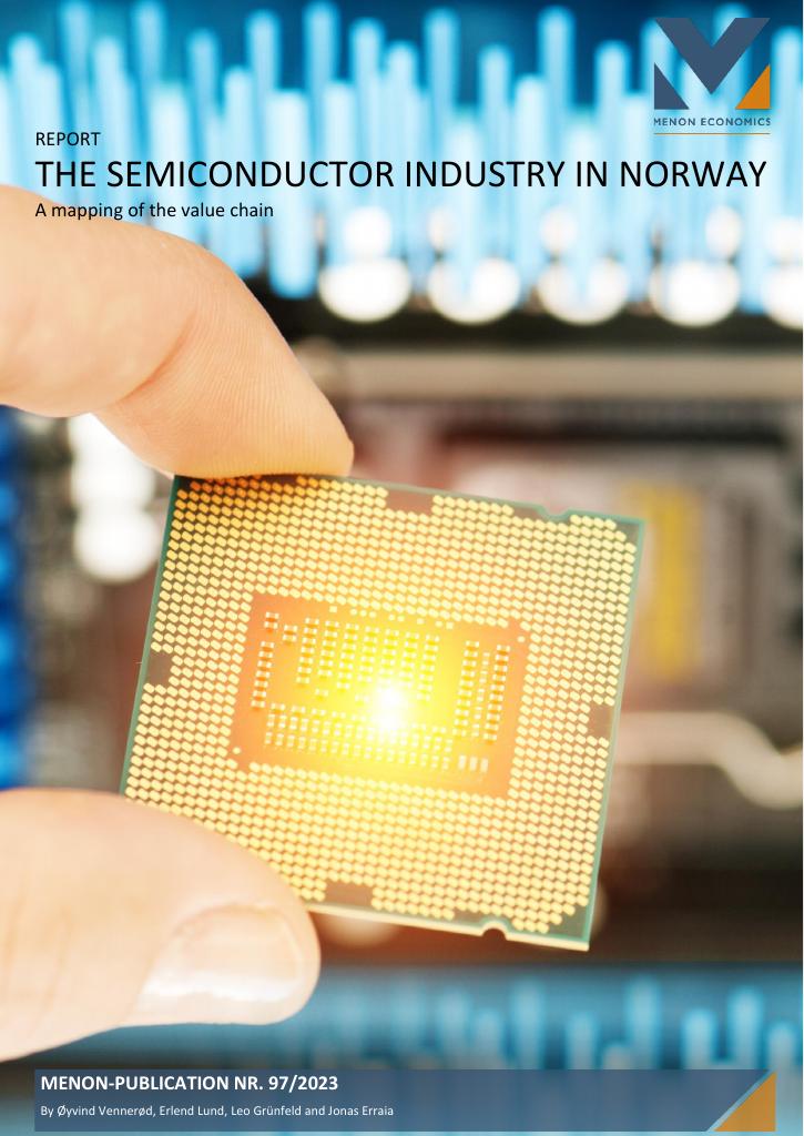 Forsiden av dokumentet THE SEMICONDUCTOR INDUSTRY IN NORWAY