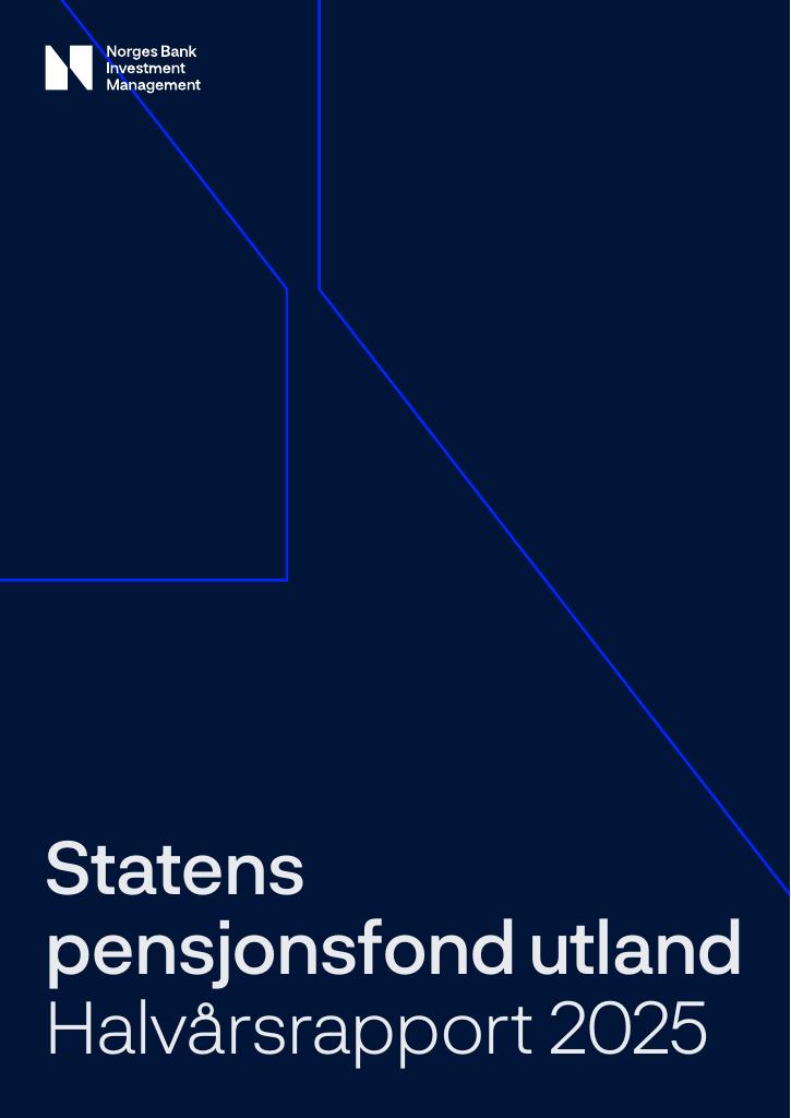 Forsiden av dokumentet Statens pensjonsfond utland - Halvårsrapport 2025