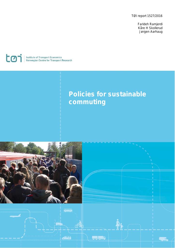 Forsiden av dokumentet Policies for sustainable commuting