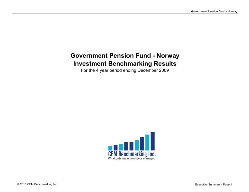 Forsiden av dokumentet Government Pension Fund - Norway