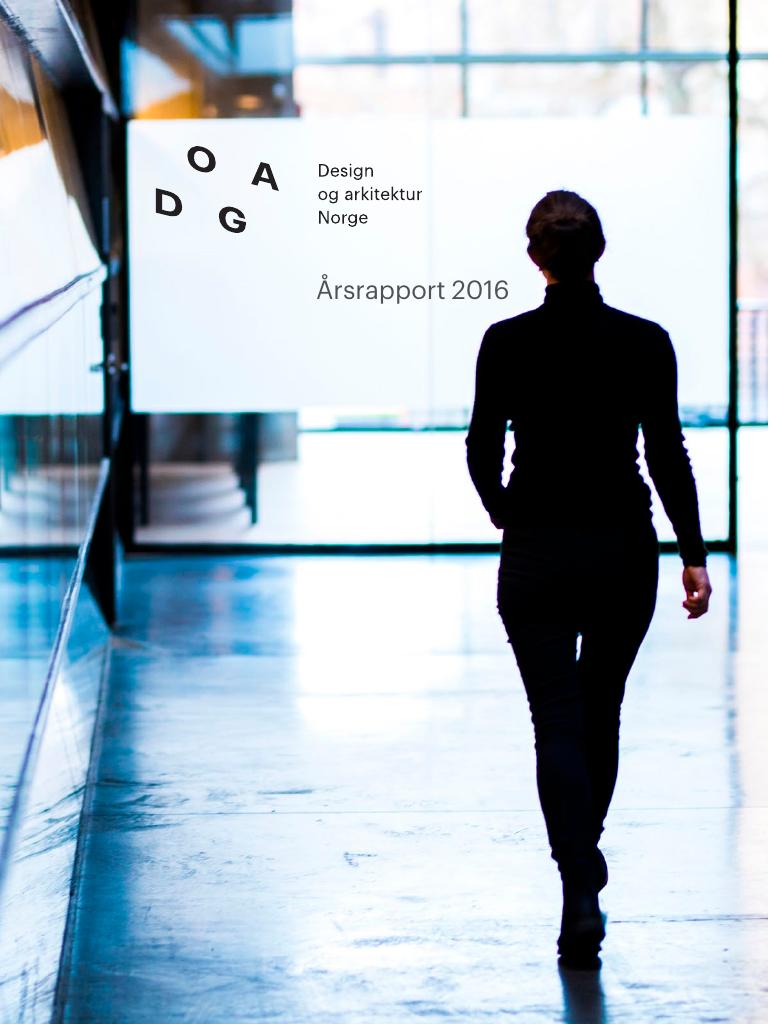 Forsiden av dokumentet Årsrapport Design og arkitektur Norge 2016