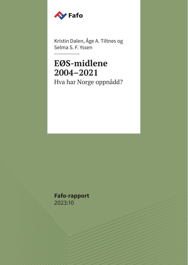 Forsiden av dokumentet EØS-midlene 2004–2021