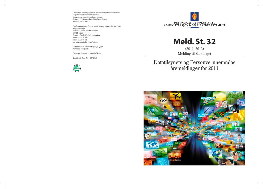 Forsiden av dokumentet Meld. St. 32 (2011–2012)