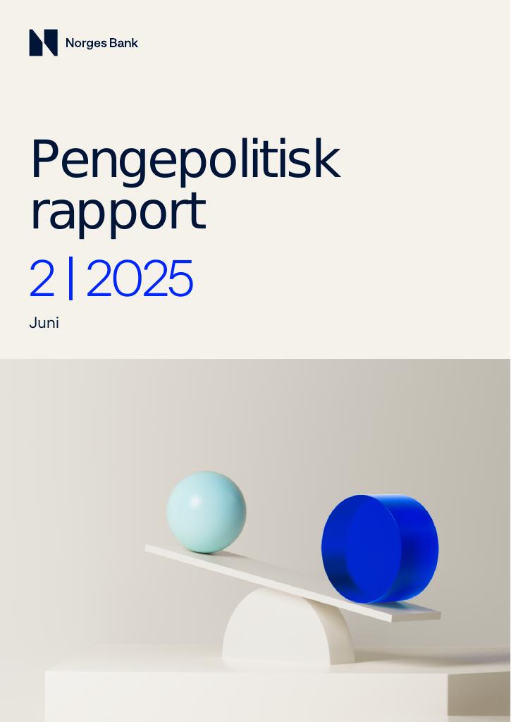 Forsiden av dokumentet Pengepolitisk rapport 2/2025