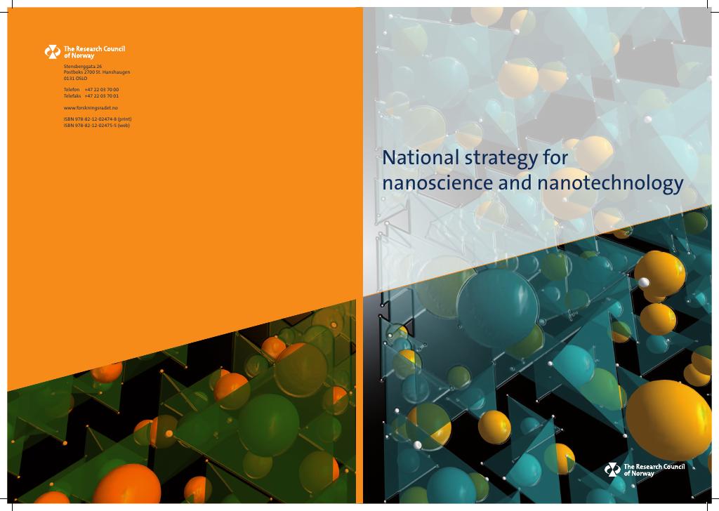 National Strategy For Nanoscience And Nanotechnology Kudos 9812