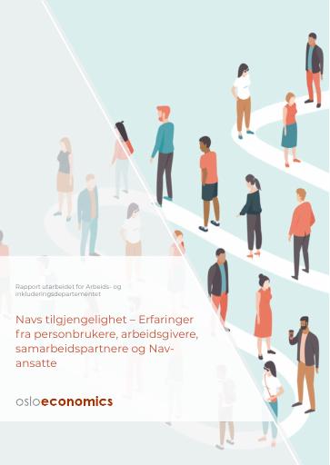 Forsiden av dokumentet Navs tilgjengelighet – Erfaringer fra personbrukere, arbeidsgivere, samarbeidspartnere og Nav-ansatte