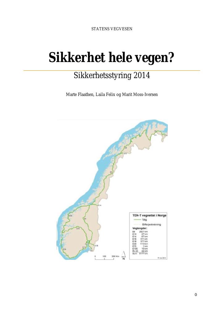 Forsiden av dokumentet Sikkerhet hele vegen?