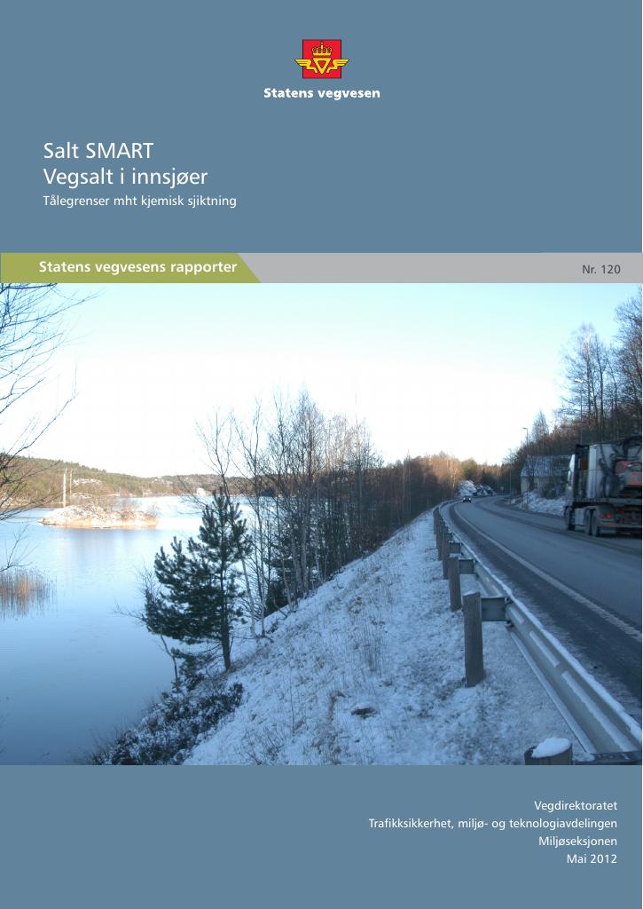 Forsiden av dokumentet Salt SMART Vegsalt i innsjøer