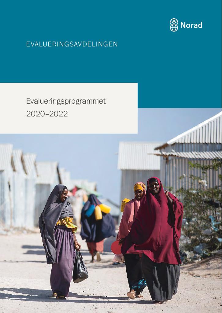 Forsiden av dokumentet Evalueringsprogrammet 2020–2022