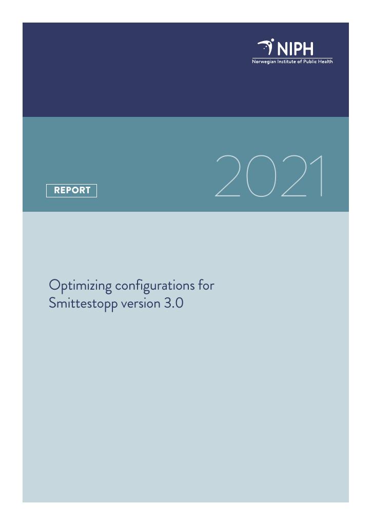 Forsiden av dokumentet Optimizing configurations for Smittestopp version 3.0