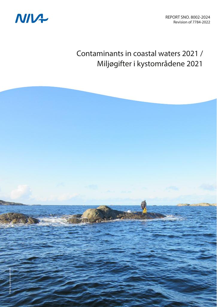 Forsiden av dokumentet Contaminants in coastal waters 2021