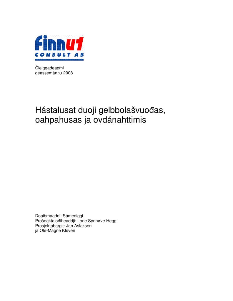 Forsiden av dokumentet Hástalusat duoji gelbbolašvuođas, oahpahusas ja ovdánahttimis