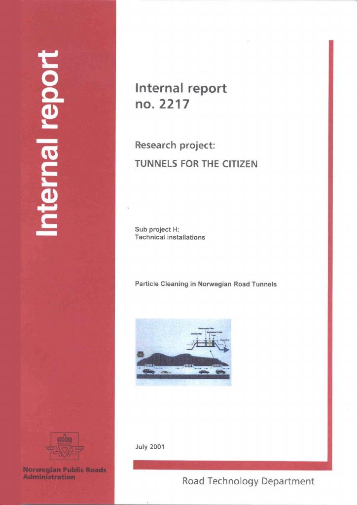 Forsiden av dokumentet Research project: Tunnels for the citizen