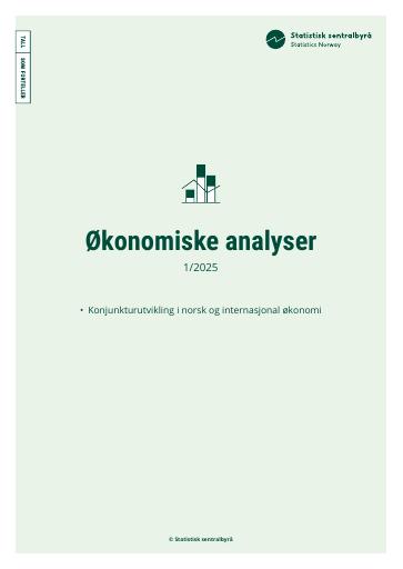 Forsiden av dokumentet Økonomiske analyser 1/2025