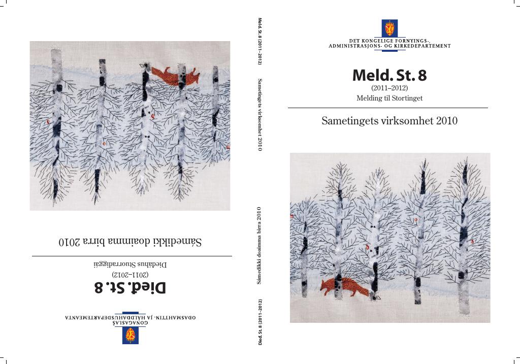 Forsiden av dokumentet Meld. St. 8 (2011 – 2012)