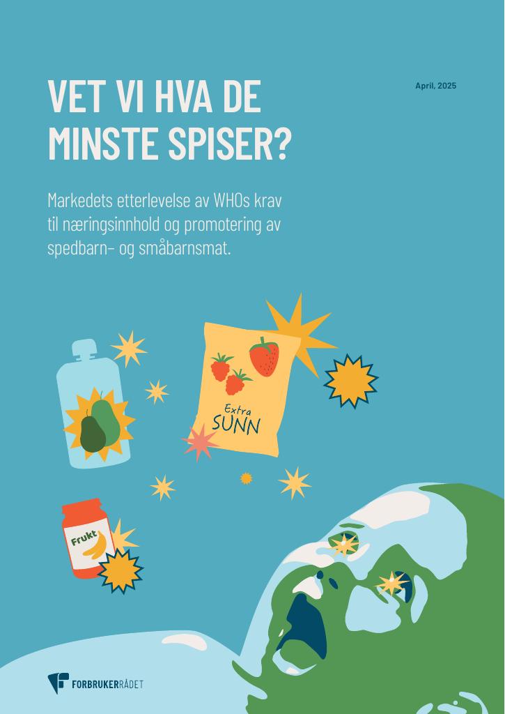 Forsiden av dokumentet Vet vi hva de minste spiser?